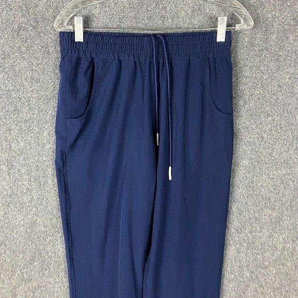 Holloway Joggers Women's Small Drawstring Stretch Navy Blue Polyester Blend S - Picture 2 of 8